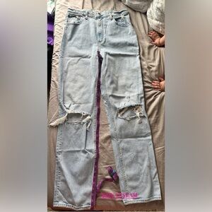 Abercrombie Ultra High Rise 90s Straight Jeans